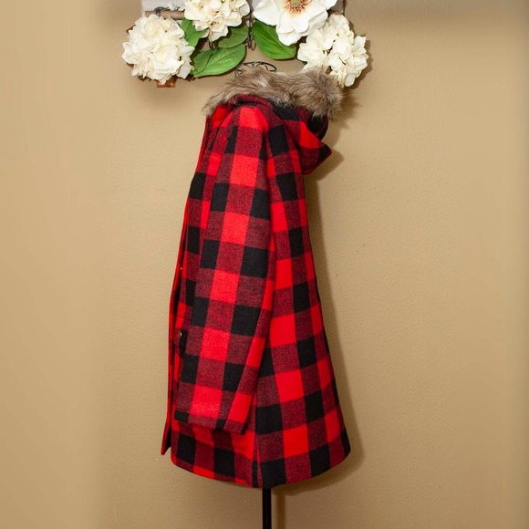 NWT J. Crew Hooded Vail Parka in Buffalo Check size 6 - Picture 5 of 8